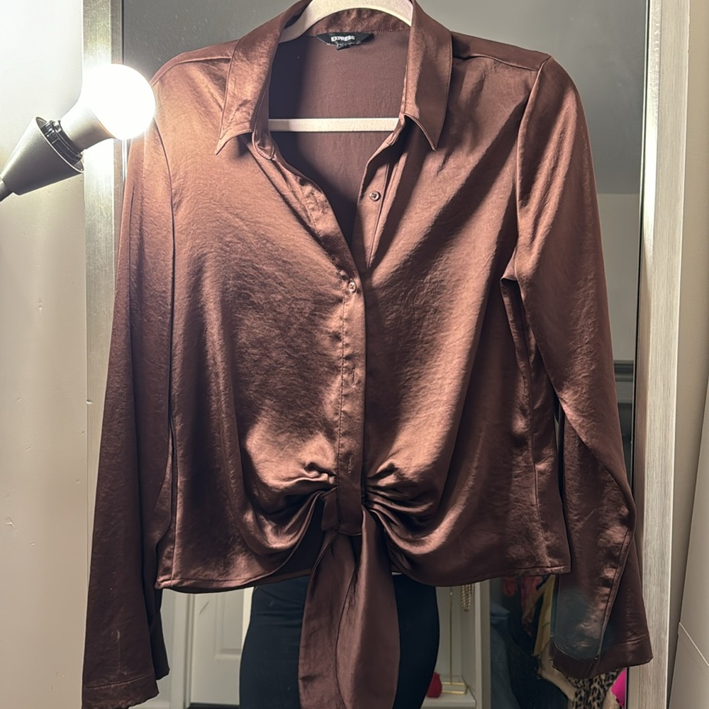 Medium Button Down Blouse, Worn Once And Looks Gr… - image 3